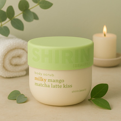 Peeling do ciała mango, Matcha Latte Shirin Beauty