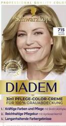 Schwarzkopf Diadem Seiden-Color-Creme Mittelblond farba średni blond 715