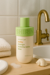 Energetyzujacy żel pod prysznic mango, Matcha Latte Shirin Beauty