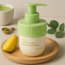 Nawilżający olejek do ciała mango, matcha Shirin Beauty