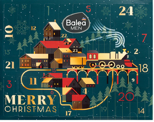 Kalendarz adwentowy męski z kosmetykami Balea Men 2025