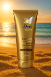 Brązujący balsam do ciała do średniej i ciemnej karnacji Dove Derma