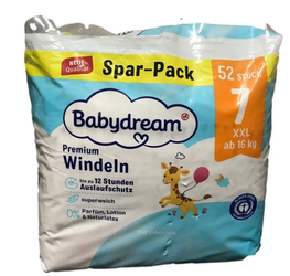 babydream Windeln xxl 7 pieluchy dla dzieci od 16 kg