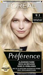 Loreal Preferance Infinia Oslo 9.1 farba do włosów bardzo jasny popielaty blond nr 9.1