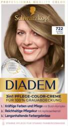 Schwarzkopf Diadem Seiden-Color-Creme Dunkelblond farba ciemny blond 722